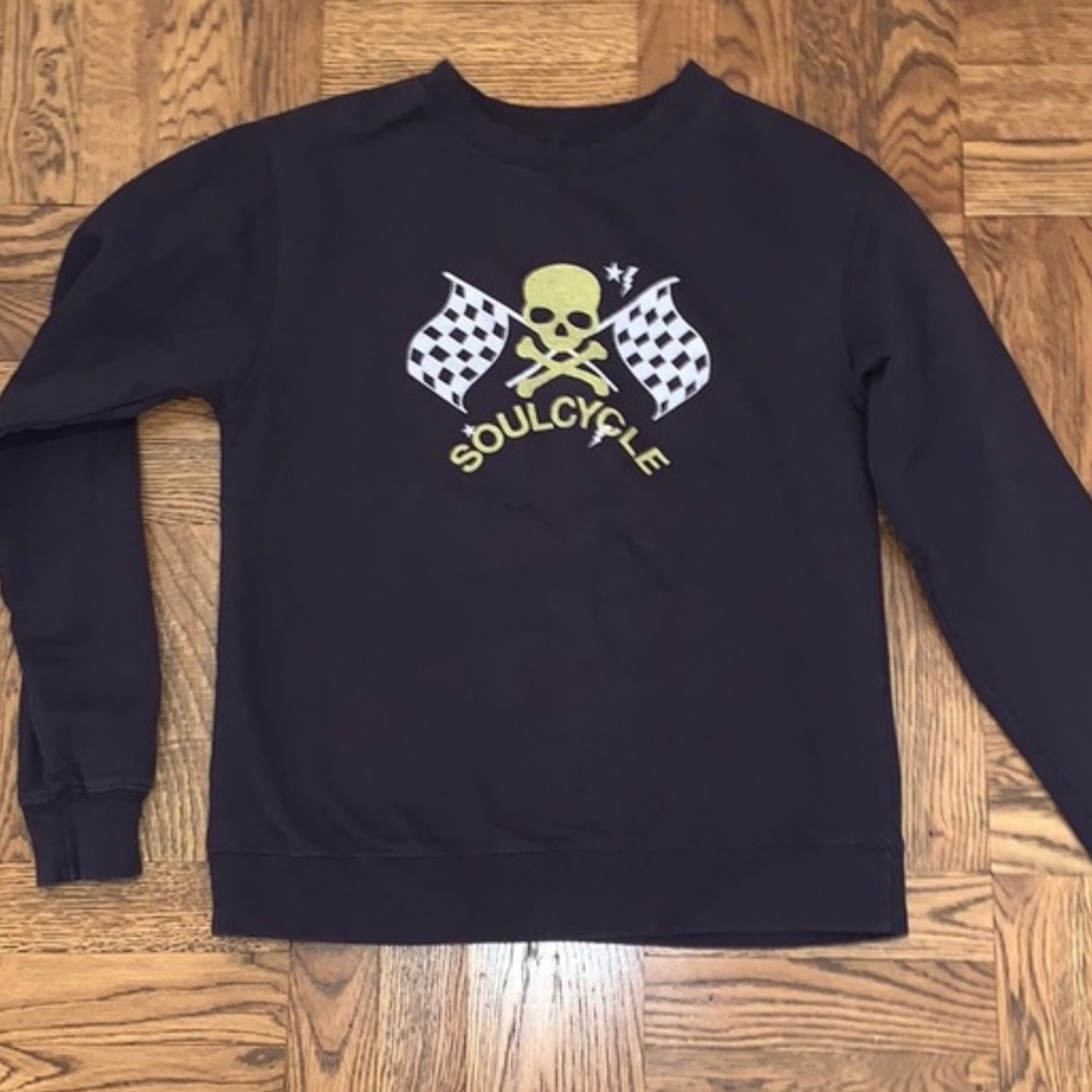 SoulCycle skull sweatshirt